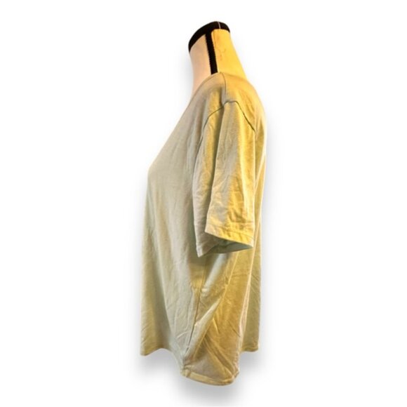 Women’s torrid 1 Pale Blue Girlfriend Signature Jersey V-Neck Tee 14 16 1X 1XL - Picture 4 of 11